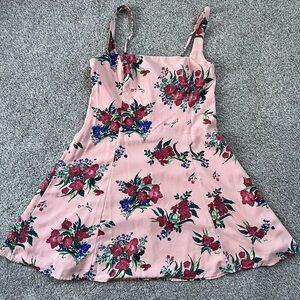 Abercrombie & Fitch Fit & Flare Squareneck Mini Dress